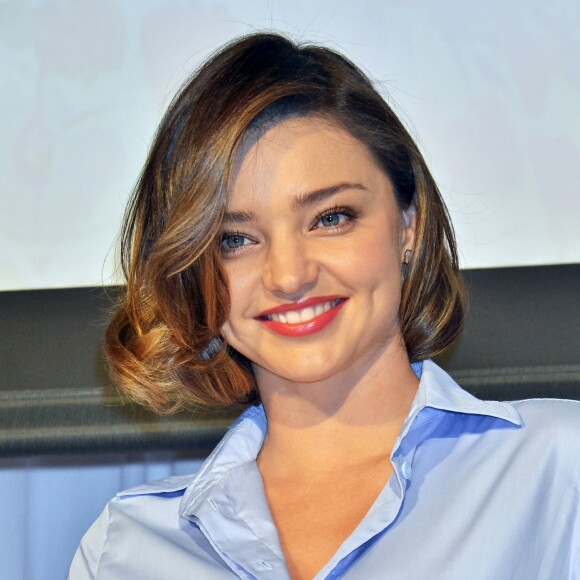 Miranda Kerr fait la promotion pour la marque japonaise "Marukome Co., Ltd" à l'hôtel Shangri-La à Tokyo. Le 20 juin 2016