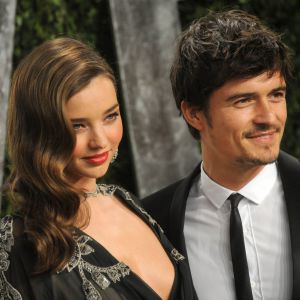 Miranda Kerr and Orlando Bloom - People a la soiree "Vanity Fair Oscar Party" a West Hollywood, le 24 fevrier 2013