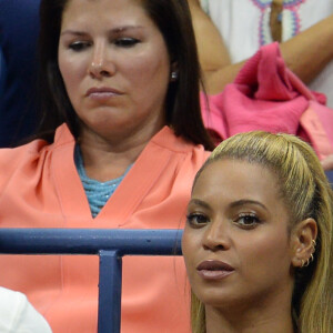 Beyoncé et son mari Jay Z pendant l'US Open 2016 au USTA Billie Jean King National Tennis Center à Flushing Meadow, New York, le 1er Septembre 2016.