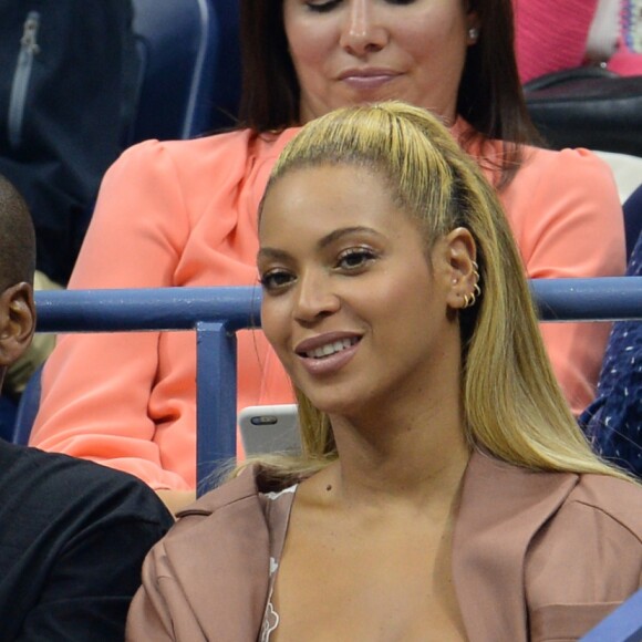 Beyoncé et son mari Jay Z pendant l'US Open 2016 au USTA Billie Jean King National Tennis Center à Flushing Meadow, New York, le 1er Septembre 2016.