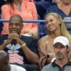 Beyoncé et son mari Jay Z pendant l'US Open 2016 au USTA Billie Jean King National Tennis Center à Flushing Meadow, New York, le 1er Septembre 2016.