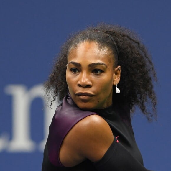 Serena Williams pendant l'US Open 2016 au USTA Billie Jean King National Tennis Center à Flushing Meadow, New York, le 1er Septembre 2016.