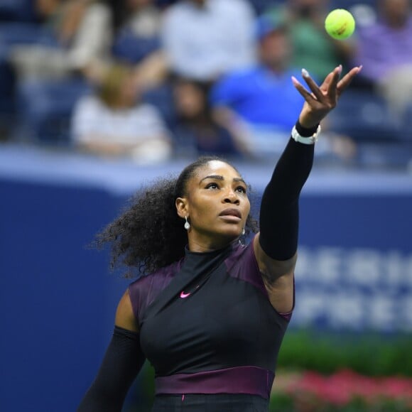 Serena Williams pendant l'US Open 2016 au USTA Billie Jean King National Tennis Center à Flushing Meadow, New York, le 1er Septembre 2016.