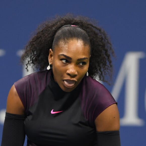 Serena Williams pendant l'US Open 2016 au USTA Billie Jean King National Tennis Center à Flushing Meadow, New York, le 1er Septembre 2016.