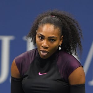 Serena Williams pendant l'US Open 2016 au USTA Billie Jean King National Tennis Center à Flushing Meadow, New York, le 1er Septembre 2016.