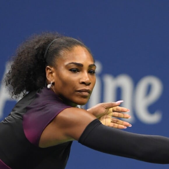 Serena Williams pendant l'US Open 2016 au USTA Billie Jean King National Tennis Center à Flushing Meadow, New York, le 1er Septembre 2016.