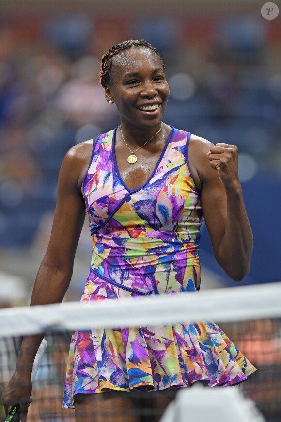Venus Williams pendant l'US Open 2016 au USTA Billie Jean King National Tennis Center à Flushing Meadow, New York, le 1er Septembre 2016.