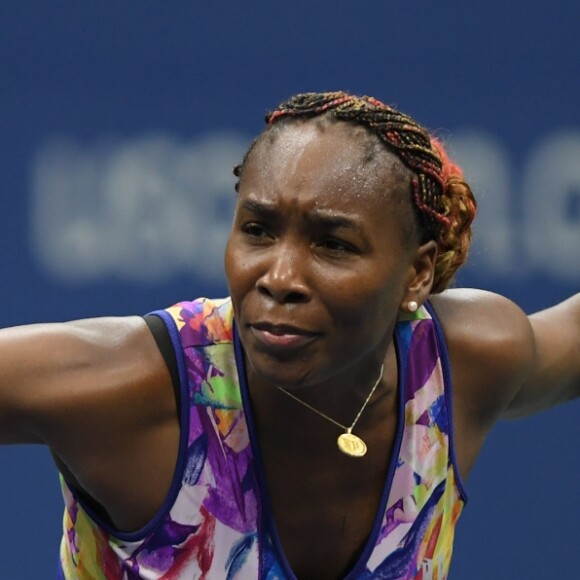 Venus Williams pendant l'US Open 2016 au USTA Billie Jean King National Tennis Center à Flushing Meadow, New York, le 1er Septembre 2016.