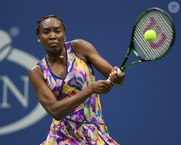 Venus Williams pendant l'US Open 2016 au USTA Billie Jean King National Tennis Center à Flushing Meadow, New York, le 1er Septembre 2016.