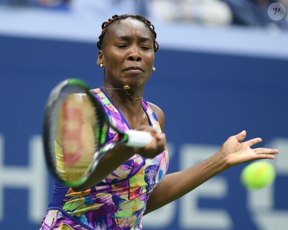 Venus Williams pendant l'US Open 2016 au USTA Billie Jean King National Tennis Center à Flushing Meadow, New York, le 1er Septembre 2016.