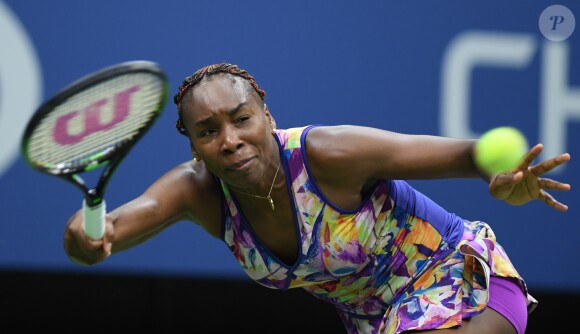 Venus Williams pendant l'US Open 2016 au USTA Billie Jean King National Tennis Center à Flushing Meadow, New York, le 1er Septembre 2016.