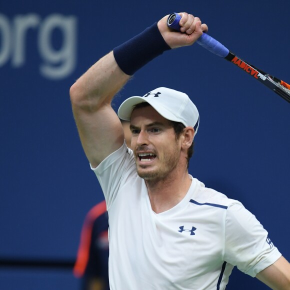 Andy Murray pendant l'US Open 2016 au USTA Billie Jean King National Tennis Center à Flushing Meadow, New York City, New York, Etats-Unis, le 1er Septembre 2016.  Andy Murray on Day Four of the 2016 US Open at the USTA Billie Jean King National Tennis Center in the Flushing neighborhood of the Queens borough of New York City, New York, USA on September 1st, 2016.01/09/2016 - New York