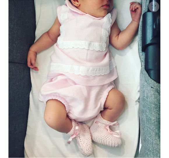 Malena Costa et Mario Suarez sont devenus parents le 28 juin 2016 avec la naissance de Matilda. Photo Instagram.