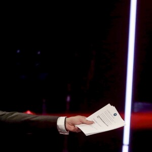 Exclusif - Stéphane Rotenberg et Céline Dion lors de l'enregistrement de l'émission "M6 Music Show - 100% Tubes 2016" à Paris. Le 15 juin 2016. L'émission sera diffusée le 7 septembre 2016 à 21:00 heures. © Dominique Jacovides / Bestimage