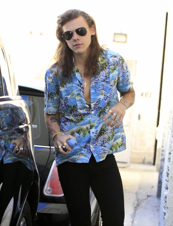 Harry Styles fait du shopping à Beverly Hills, le 2 février 2016.