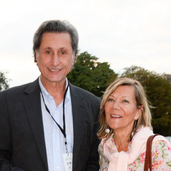 Patrick de Carolis et sa femme Carol-Anne - Représentation de "La Bohéme" à l'Hôtel des Invalides dans le cadre du festival Opéra en Plein Air à Paris le 6 septembre 2016. © Coadic Guirec/bestimage