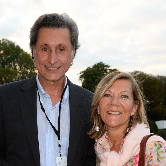 Patrick de Carolis et sa femme Carol-Anne - Représentation de "La Bohème" à l'Hôtel des Invalides dans le cadre du festival Opéra en Plein Air à Paris le 6 septembre 2016. © Coadic Guirec/bestimage
