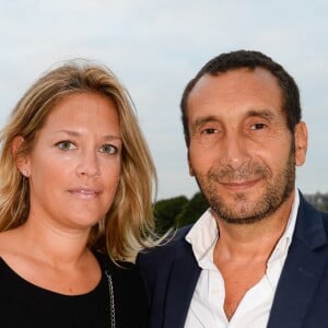 Zinedine Soualem et sa compagne Caroline Faindt - Représentation de "La Bohème" à l'Hôtel des Invalides dans le cadre du festival Opéra en Plein Air à Paris le 6 septembre 2016. © Coadic Guirec/bestimage