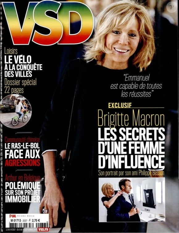 Portrait de Brigitte Macron à découvrir en intégralité dans VSD, en kiosques le 8 septembre 216.
