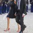 Emmanuel Macron et sa femme Brigitte Trogneux - Dîner d'Etat en l'honneur du Felipe VI et la reine Letizia d'Espagne, reçus par François Hollande, président de la République française, au Palais de l'Elysée à Paris le 2 juin 2015.