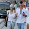 Paris Jackson et son petit ami arrivent à une fête privée au restaurant Nobu à Los Angeles, le 4 juillet 2016