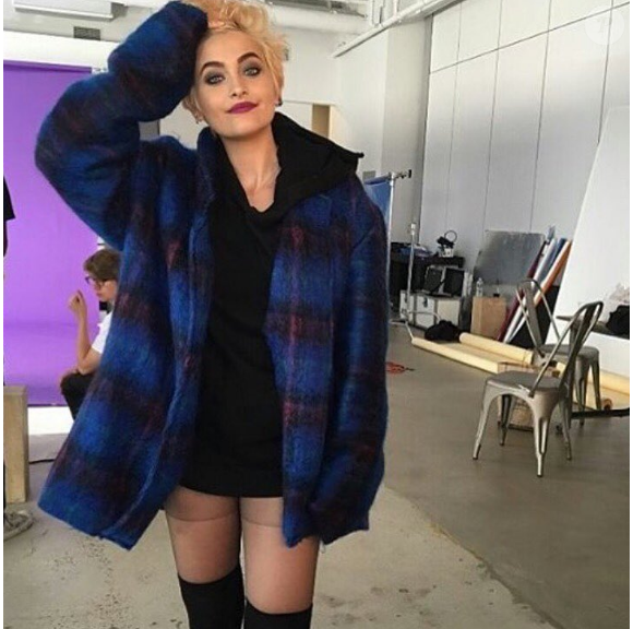Paris Jackson lors d'un shooting photo à New York. Photo publiée sur Instagram en août 2016
