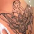 Paris Jackson dévoile son nouveau tatouage dans le dos. Photo publiée sur Snapchat en septembre 2016