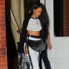 Rihanna à New York, porte une tenue entièrement signée FENTY x PUMA (collection automne 2016). Le 6 septembre 2016.