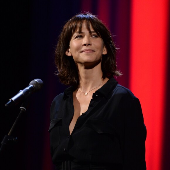 Sophie Marceau - Remise du Lion d'Or à Jean-Paul Belmondo pour l'ensemble de sa carrière lors du 73e Festival du Film de Venise, la Mostra. Le 8 septembre 2016