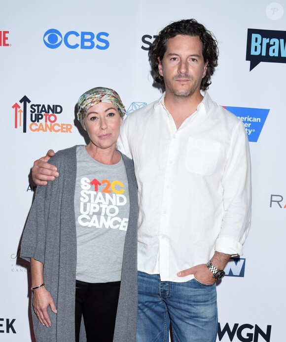 Shannen Doherty et son mari Kurt Iswarienko lors du Stand Up To Cancer 2016, à Los Angeles, le 9 septembre 2016