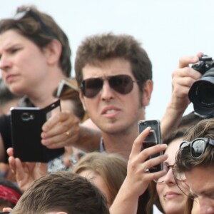 Daniel Radcliffe a inauguré la cabine à son nom sur les planches au 42e Festival du Film Américain de Deauville le 10 septembre 2016, en présence d'une importante foule de fans. Il a d'ailleurs passé 30 minutes à poser des selfies, puis encore autant en dédicaces. © Denis Guignebourg / Bestimage