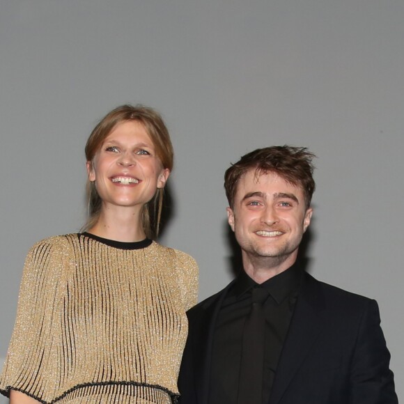 Clemence Poesy, enceinte, et Daniel Radcliffe lors de la première de "Imperium" au 42ème Festival du cinéma américain de Deauville, France, le 9 septembre 2016. © Denis Guignebourg/Bestimage