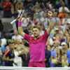 Stan Wawrinka était très ému après sa victoire en finale de l'US Open face à Novak Djokovic le 11 septembre 2016 à New York.