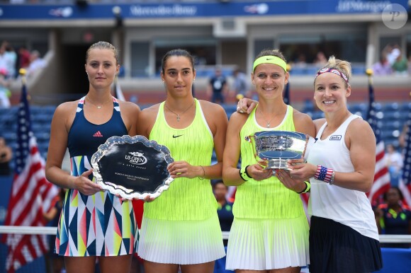Kristina Mladenovic et Caroline Garcia se sont inclinées contre Bethanie Mattek-Sands et Lucie Safarova le 11 septembre 2016 à New York en finale du double féminin à l'US Open.