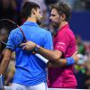 Stan Wawrinka était très ému après sa victoire en finale de l'US Open face à Novak Djokovic le 11 septembre 2016 à New York.