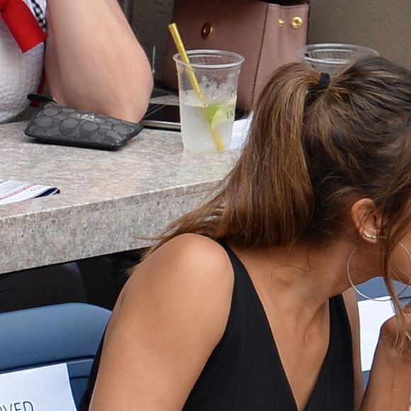 Jessica Alba était présente avec ses filles Honor et Haven à l'US Open le 10 septembre 2016 à New York pour la finale dames, remportée par Angelique Kerber. © John Barrett/Globe Photos/Zuma Press/Bestimage