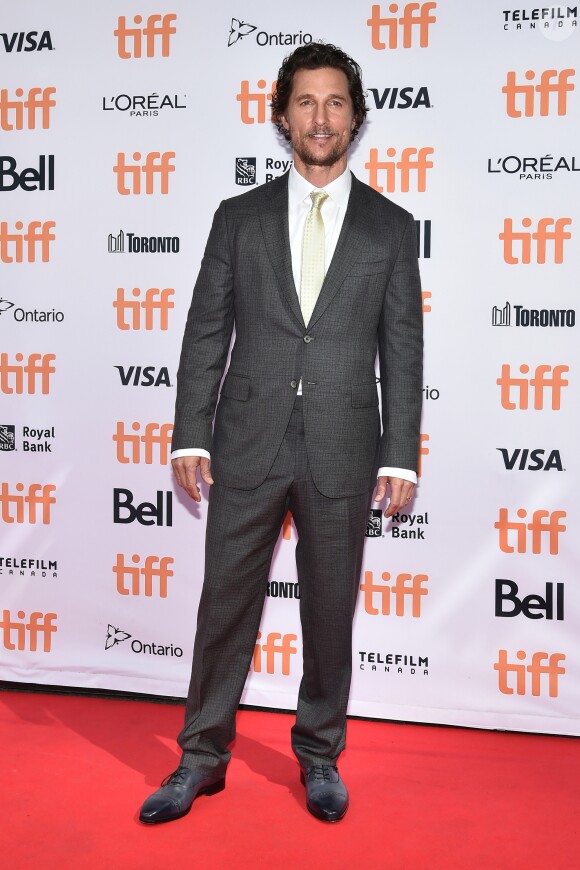 Matthew McConaughey lors de la première de "Sing" au Toronto International Film Festival, le 11 septembre 2016.