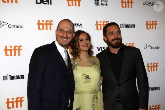 Darren Aronofsky, Natalie Portman et Pablo Larrain lors de la première de "Jackie" au Toronto International Film Festival, le 11 septembre 2016.