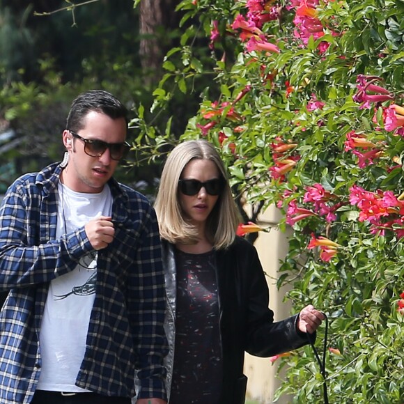 Exclusif - Amanda Seyfried sur le tournage du film 'The Last Word' à Los Angeles, le 2 mars 2016