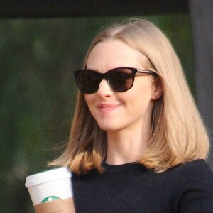 Amanda Seyfried sur tournage de 'The Last Word' à Los Angeles, le 2 mars 2016