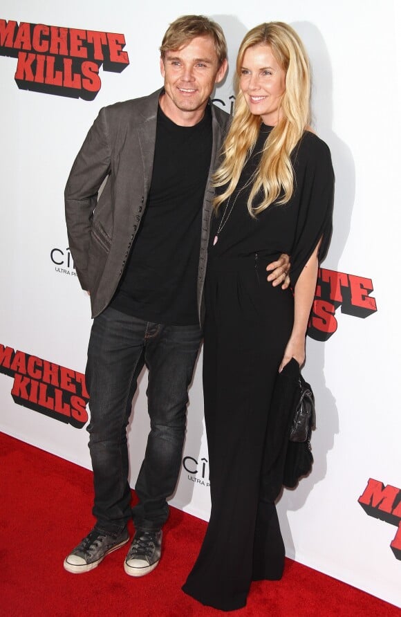 Ricky Schroder et son épouse Andrea - Première du film "Machete Kills" à Los Angeles, le 2 octobre 2013.