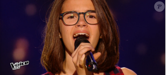 Juliette dans "The Voice Kids 3", le 17 septembre 2016 sur TF1.