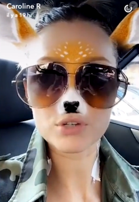Caroline Receveur sur Snapchat, mercredi 14 septembre 2016