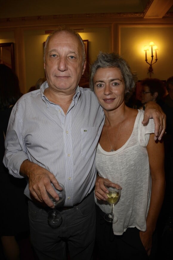 Francois Berleand et sa compagne Alexia Stresi à Paris, le 16 septembre 2013.