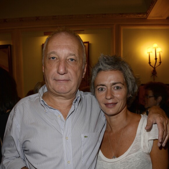 Francois Berleand et sa compagne Alexia Stresi à Paris, le 16 septembre 2013.