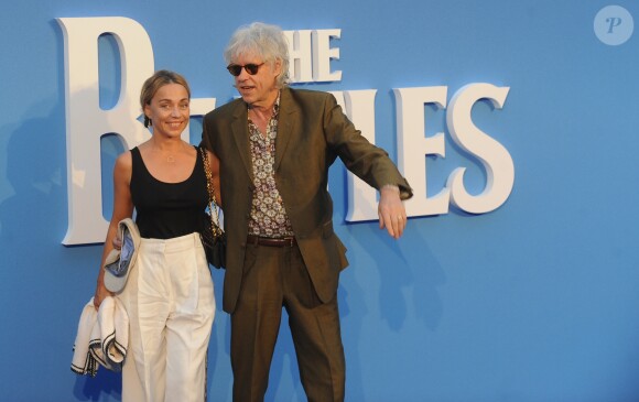 Bob Geldof et sa femme Jeanne Marine à la première de "The Beatles: Eight Days A Week - The Touring Years" au cinéma Odeon à Leicester Square à Londres, le 15 septembre 2016.