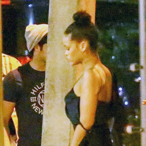 La chanteuse Rihanna et son compagnon le rappeur Drake ont passé la soirée au E11EVEN nightclub à Miami, le 31 août 2016.