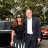 Salma Hayek et son mari François-Henri Pinault - Défilé Christopher Kane (printemps-été 2017) à la Tate Britain. Londres, le 19 septembre 2016.