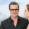 Angelina Jolie et Brad Pitt - Première du film "Maléfique" à Londres le 8 mai 2014.