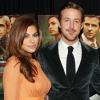 Eva Mendes et Ryan Gosling à New York le 28 mars 2013.